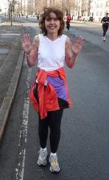 Karen Bloom running marathon fundraiser